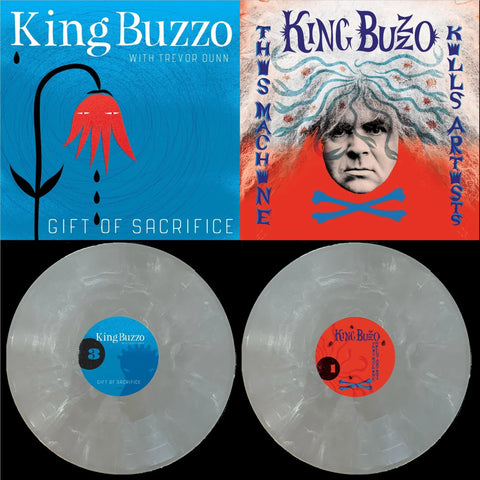 King Buzzo & Trevor Dunn - This Machine Kills Artists + Gift Of Sacrifice - New 2 LP Record 2024 Ipecac Silver Streak Vinyl - Rock / Acoustic