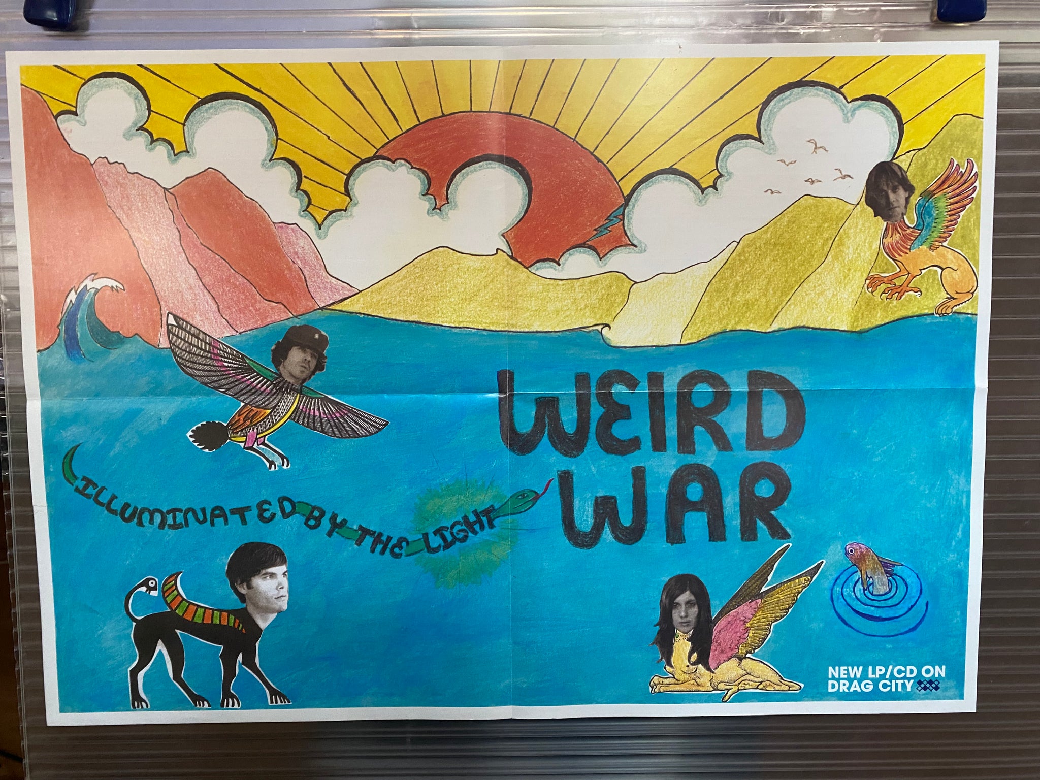 Weird War - Illuminated By The Light - Drag City 2005 - Promo Poster - 12" x 18"