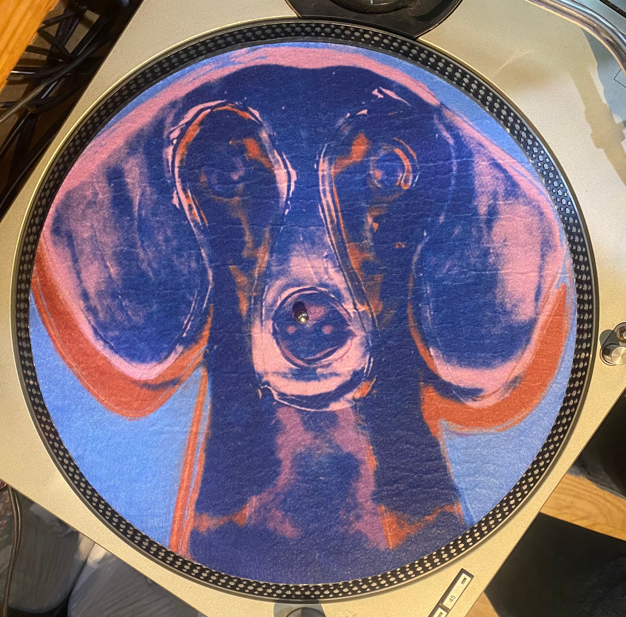 New Limited Edition Vinyl Record Slipmat - Andy Warhol - Dachshund Slip Mat