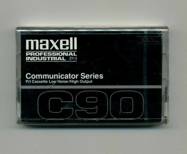 1 NEW Maxell C90 Blank Audio Cassette Tape PROFESSIONAL INDUSTRIAL COMMUNICATOR SERIES 45 Minutes Per Side