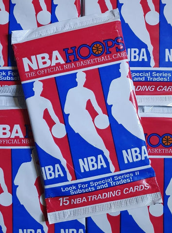 (1) One Pack - 1990 NBA HOOPS Series 2 / II Basketball Trading Card - 15 Cards