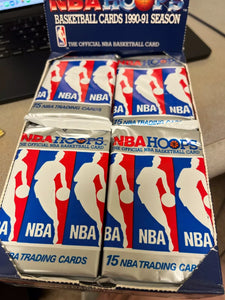 (1) One Pack - 1990-1991 NBA HOOPS Series 1 / I Basketball Trading Card - 15 Cards