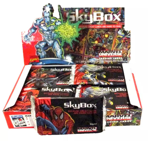 (1) One New Sealed Pack 1993 Marvel Universe Series IV Comics SKYBOX Trading Cards - 10 Cards