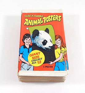 (1) One Pack - New Sealed 19812 TOPPS Cute 'n Cuddly Animal Posters - 1 Poster