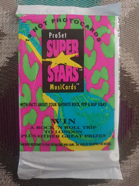 (1) One Pack - 1991 Pro Set/ProSet Super Stars MusiCards Trading Card Music Rock Pop Hip Hop - 10 Cards