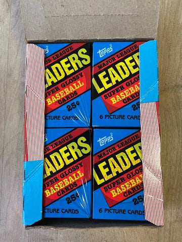 (1) One Pack - New Sealed 1986 TOPPS Leaders Mini MLB Baseball Trading Card Pack - 6 Cards