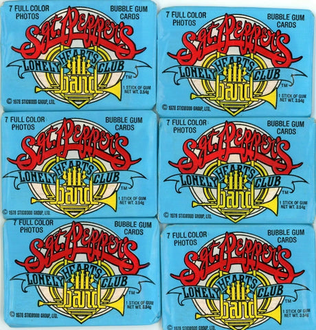 (1) One Pack - New 1978 DONRUSS Sgt. Pepper's Lonely Hearts Club Band Trading Card Music Beatles - 7 Cards