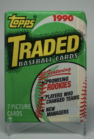 (1) One Pack - New Sealed Topps 1990 MLB Baseball TRADED SERIES Trading Card Pack - 7 Cards