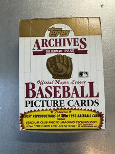 (1) One Pack - New Sealed 1991 / 1953 TOPPS Archives MLB Baseball Trading Card Pack - 12 Cards