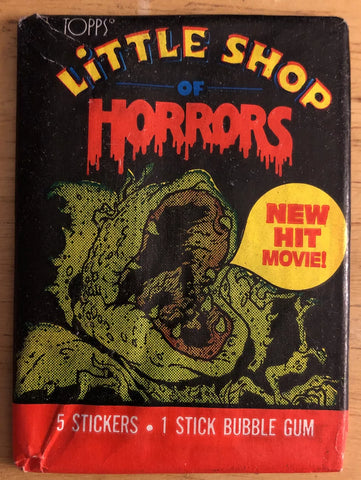 (1) One Pack - New 1986 Topps Little Shop Of Horrors Trading Card - 5 Cards