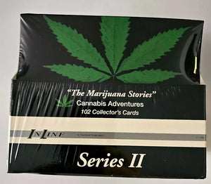 (1) One Pack - New Sealed InLine 420 The Marijuana Stories  Adventures Weed 1996 Series II/2 Trading Card - 8 Cards