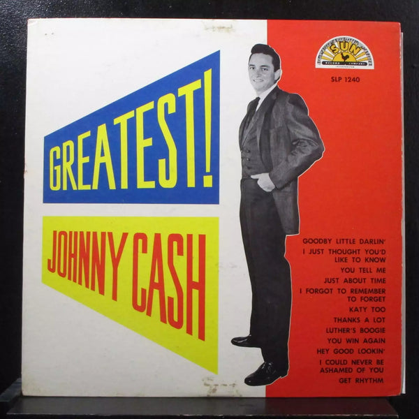 Johnny Cash - Greatest! - VG LP Recprd 1959 Sun Mono USA Original Vinyl - Country / Rockabilly